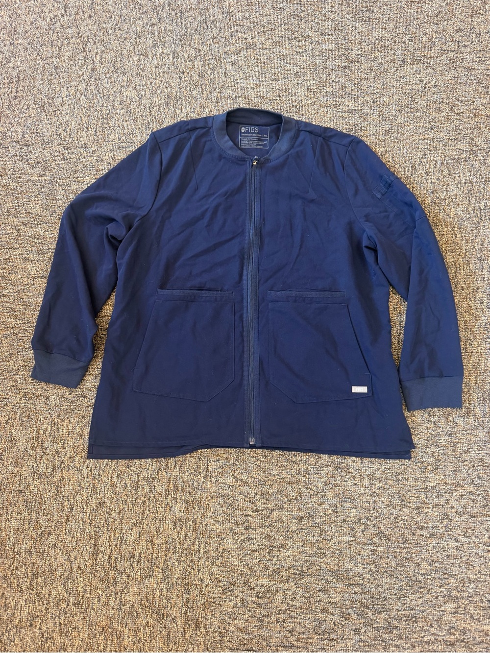 FIGS Bellery Scrub Technical Collection Women’s Navy Jacket Size XXL W18SW1007
